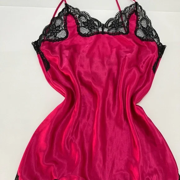 Vintage Versailles Pink Lace Trim Chemise - Picture 7 of 10